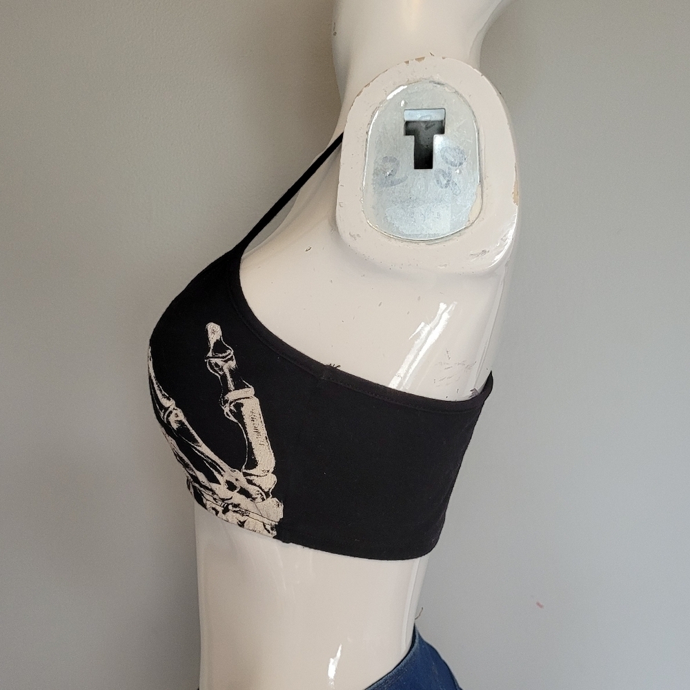 See You Monday Skeleton Hand Bra, VGUC, Size M - Picture 4 of 5